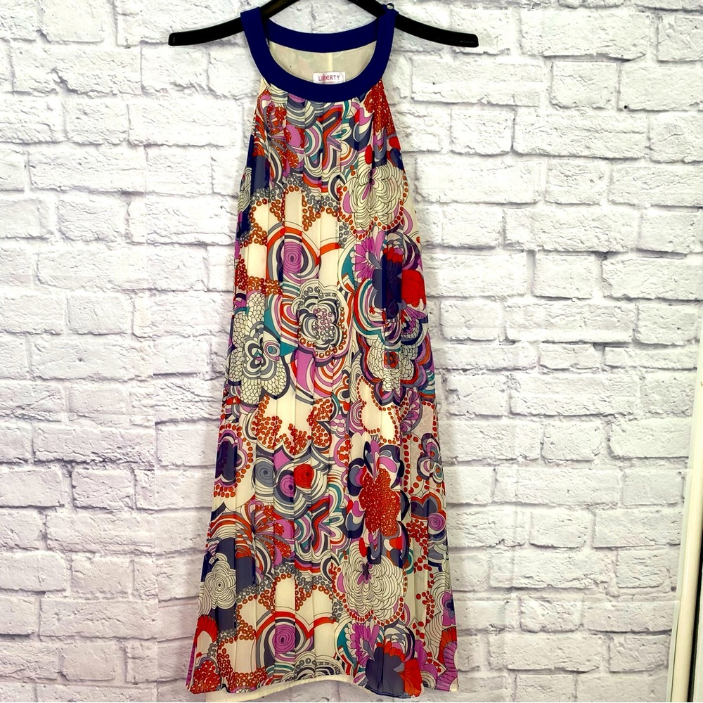 Liberty of London Pleated Floral Midi Dress Size XL